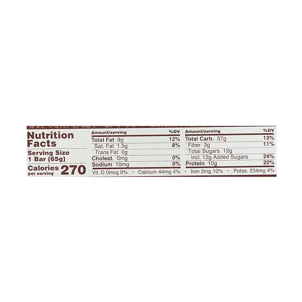 Organic Mocha Choc Chip Macrobar, 27.6 oz 5