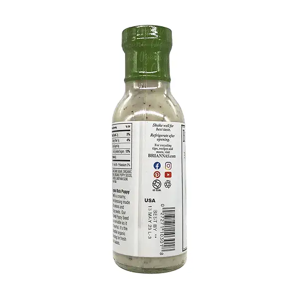 Brianna's Rich Poppy Seed Dressing, 10 fl oz 7