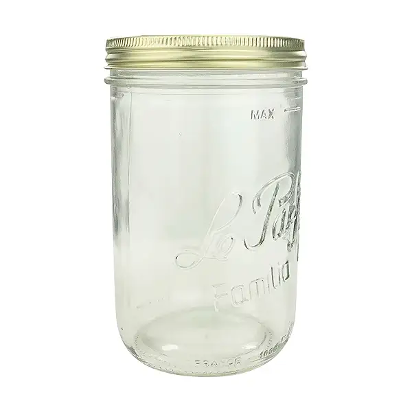 Canning French Glass Mason Jar, 1 each 8