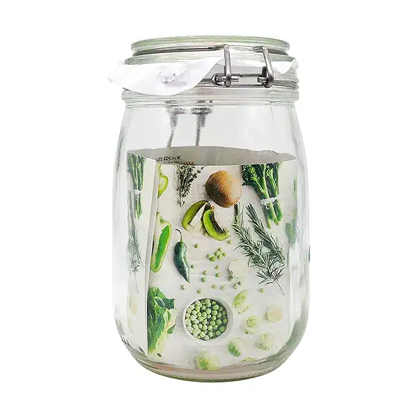 Rounded French Glass Storage Jar 32 Ounce, 1 each 7