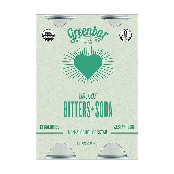 Earl Grey Bitters And Soda 4pk Cans, 12 oz 1