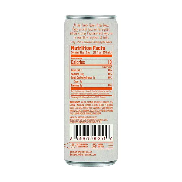 Orange Bitter + Soda 4pk, 12 oz 3