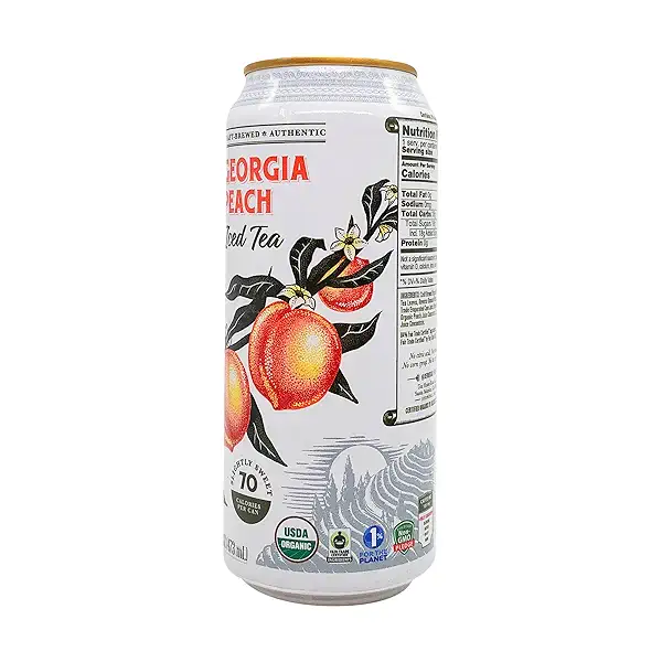 Organic Georgia Peach Iced Tea, 16 fl oz 2