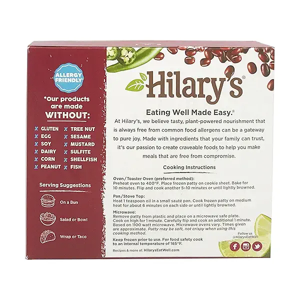 Organic Adzuki Bean Veggie Burger 4 Count, 10 oz 3