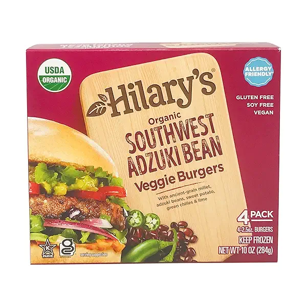 Organic Adzuki Bean Veggie Burger 4 Count, 10 oz 1