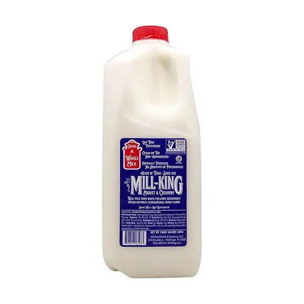 Low Temp Pasteurized Non Homogenized Whole Milk Half Gallon at Whole