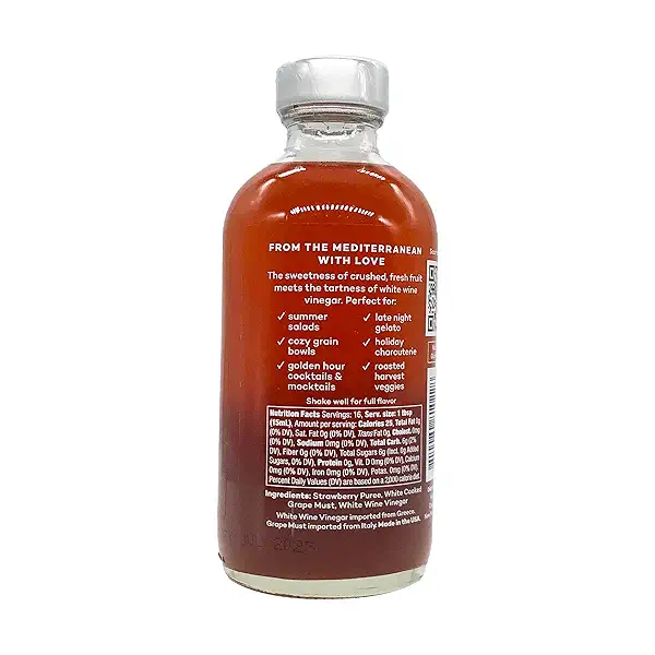 Crushed Strawberry Vinegar, 8 fl oz 5