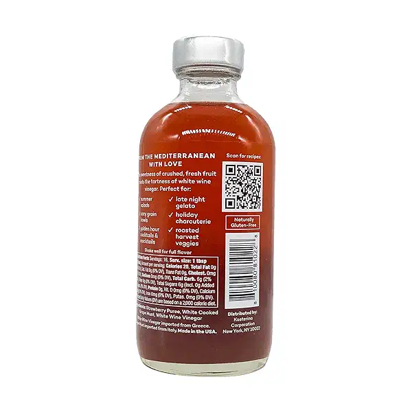 Crushed Strawberry Vinegar, 8 fl oz 6