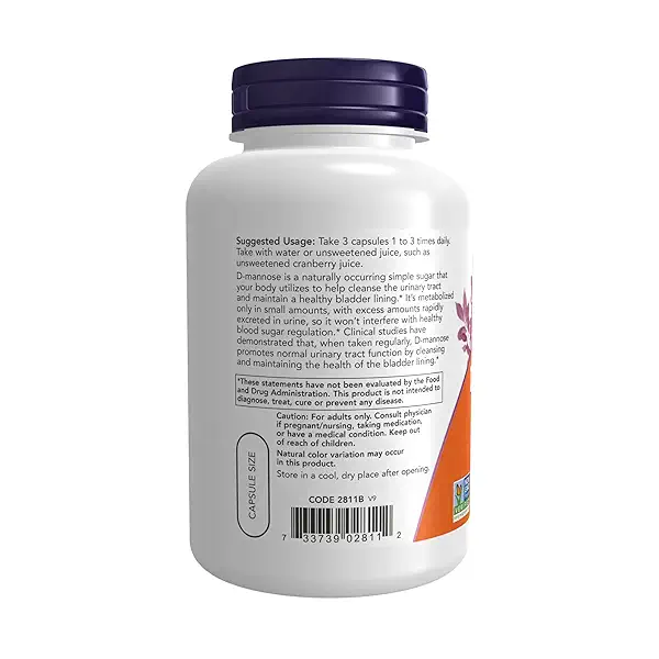 D-Mannose 500 mg - 120 Veg Capsules 4