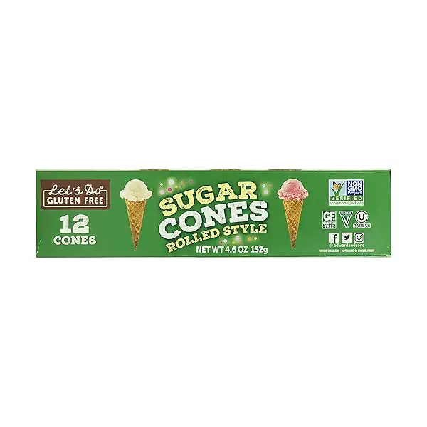 Gluten Free Sugar Cones, 4.6 oz 4
