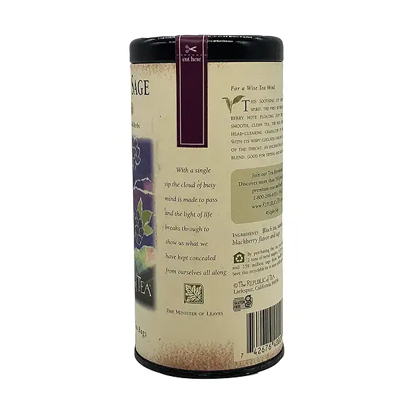 Blackberry Sage Black Tea, 50 Tea Bags, 2.8 oz 4