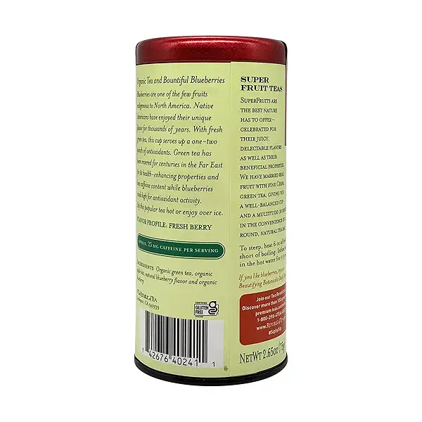 Blueberry Green SuperFruit Green Tea, 50 Tea Bags 6