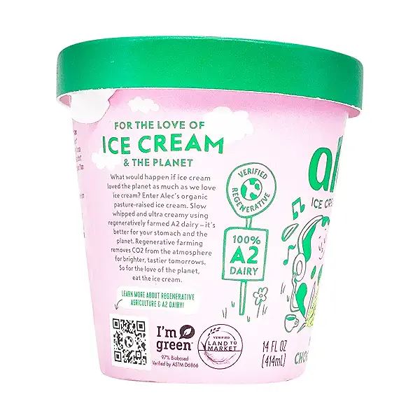 Organic Matcha Chocolate Chip Ice Cream, 14 fl oz 8