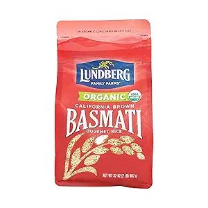 Lundberg Organic California Brown Basmati Whole Grain Rice, 32 oz