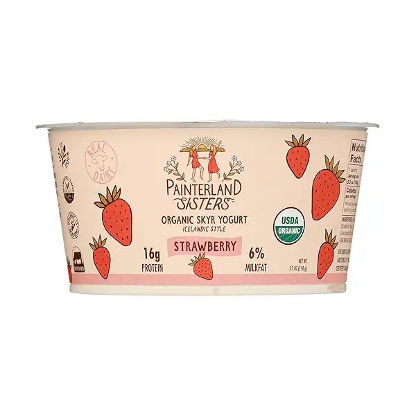 Organic Strawberry Icelandic Style Skyr Yogurt, 5.3 oz 1