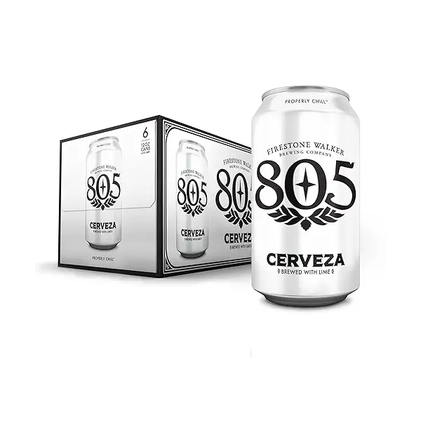 805 Cerveza Lager Beer, 6 Pack, 12 fl oz Cans, 4.5% ABV 1