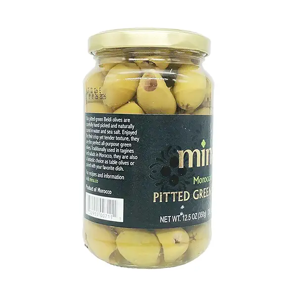 Moroccan Green Pitted Olives, 12.5 oz 3