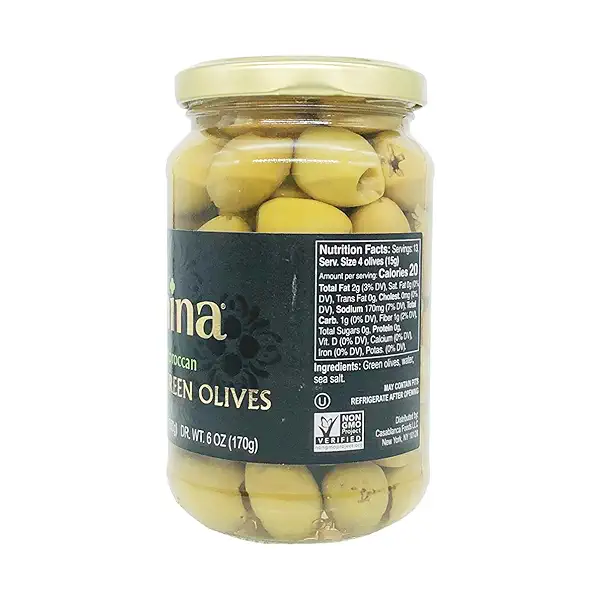 Moroccan Green Pitted Olives, 12.5 oz 4