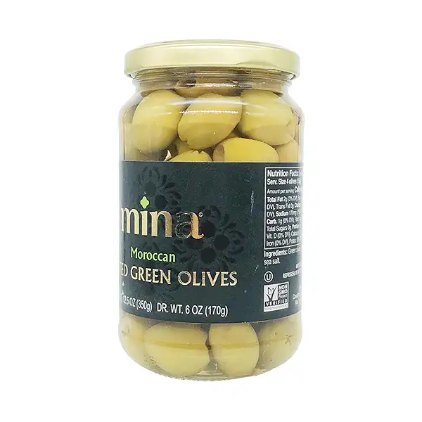 Moroccan Green Pitted Olives, 12.5 oz 2