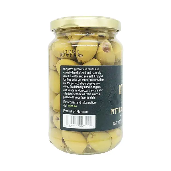 Moroccan Green Pitted Olives, 12.5 oz 8