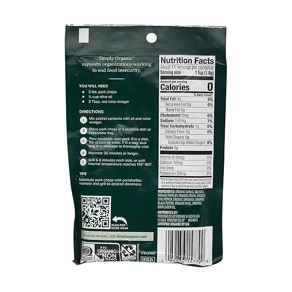 Organic Chimichurri Marinade Mix, 0.71 oz 2