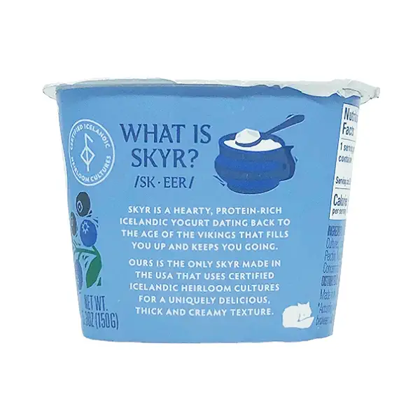 Traditional Blueberry Bilberry Skyr, 5.3 oz 2