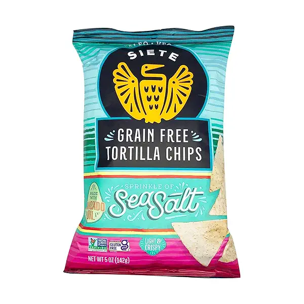 Sea Salt Grain Free Tortilla Chips, 5 oz 1