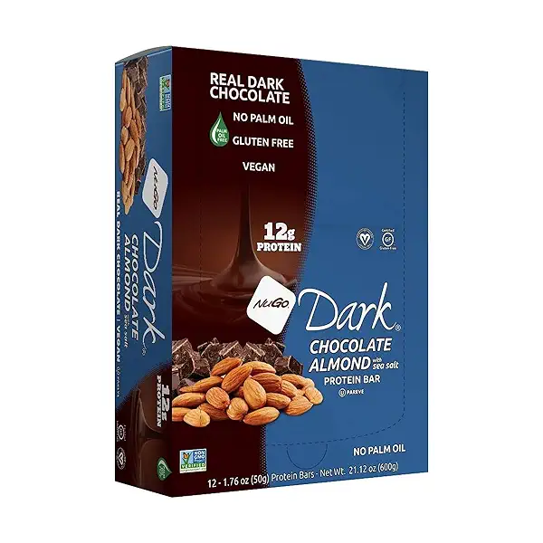 Dark Chocolate Almond Protein Bar, 12 Count 1