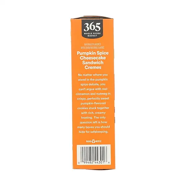 Limited Edition Sandwich Cremes Cookies, Pumpkin Spice Cheesecake, 9.7 oz 5