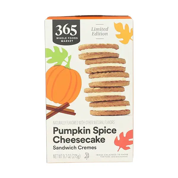 Limited Edition Sandwich Cremes Cookies, Pumpkin Spice Cheesecake, 9.7 oz 6