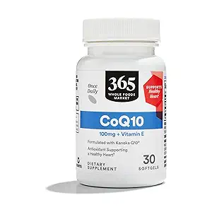 CoQ10 100 MG Plus Vitamin E, 30 softgels