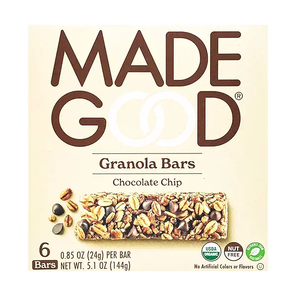 Organic Chocolate Chip Granola Bars, 5.1 oz 1