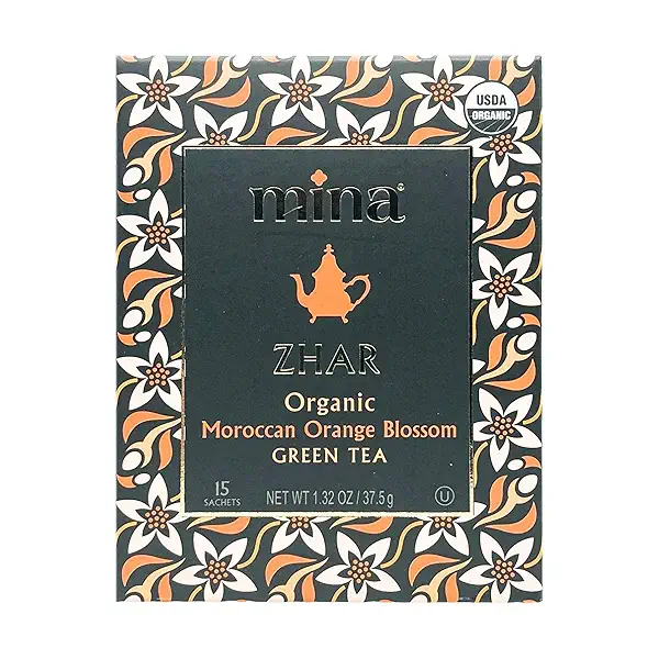 Organic Moroccan Orange Blossom Green Tea, 1.32 oz 1