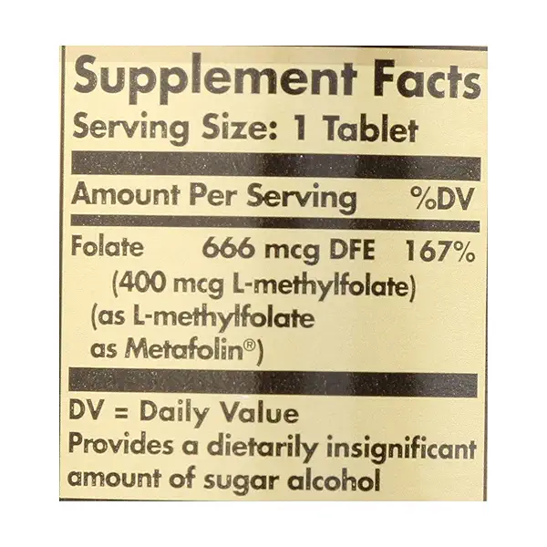 FOLATE 400 MCG (AS METAFOLIN®) 9