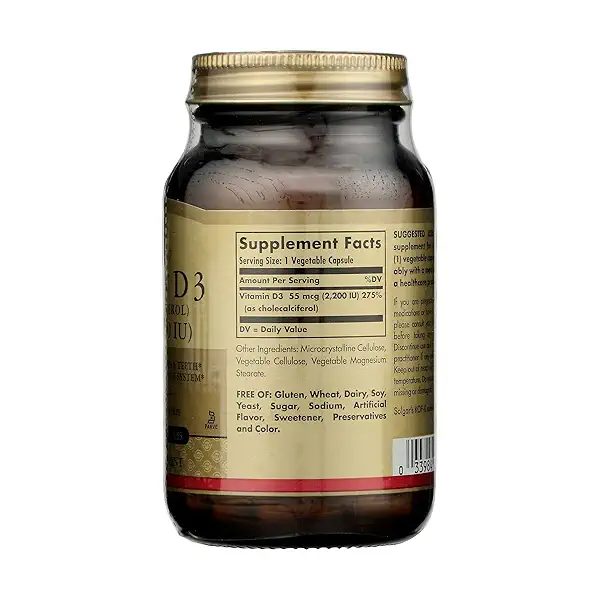 VITAMIN D3 2200 IU (CHOLECALCIFEROL), 100 vegetable capsules 9