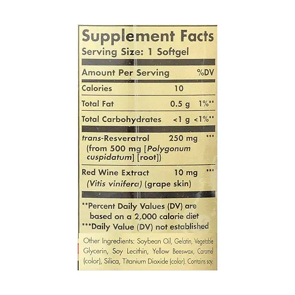 RESVERATROL 250 MG WITH RED WINE EXTRACT 3