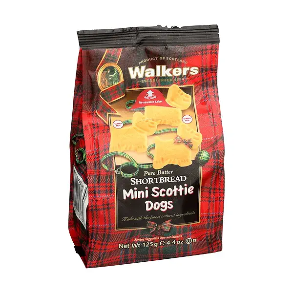 PURE BUTTER SHORTBREAD COOKIES MINI SCOTTIE DOGS BAG 8