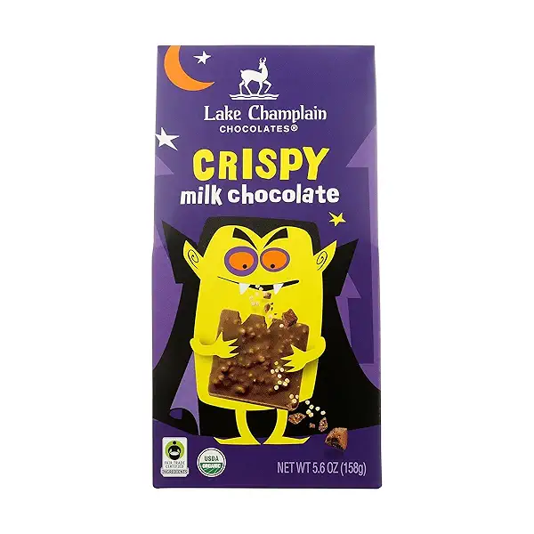 HALLOWEEN SQUARE BOX MILK CHOCOLATE CRISPY 1