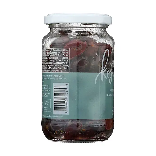 ORGANIC GREEK HERB KALAMATA OLIVES, 6.7 oz 8