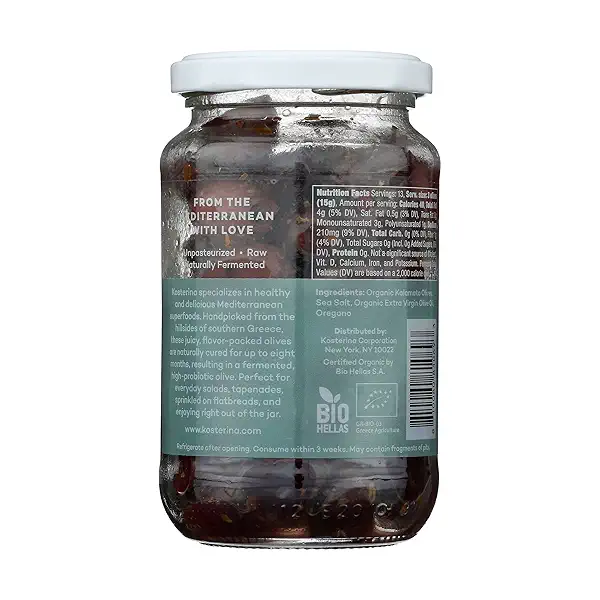 ORGANIC GREEK HERB KALAMATA OLIVES, 6.7 oz 9