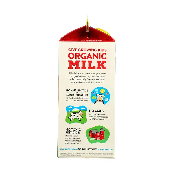 HO ORG UP 2% MILK DHA CHOL 64OZ 6CT CA, 1.89 l 3