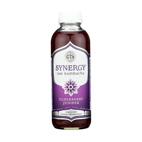 Organic Synergy Elderberry Juniper Kombucha, 16 fl oz 1