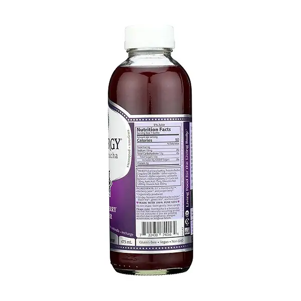 Organic Synergy Elderberry Juniper Kombucha, 16 fl oz 4