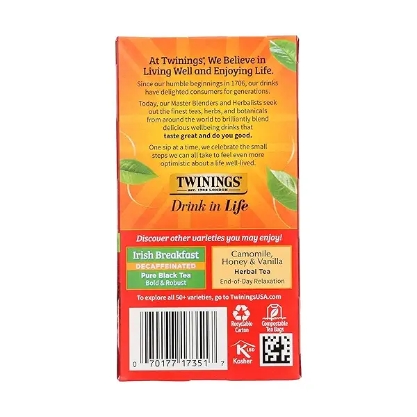 Decaffeinated English Breakfast 100% Pure Black Tea, 1.41 oz 2