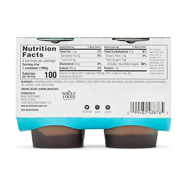 Chocolate & Vanilla Almondmilk Pudding, 15 oz 2