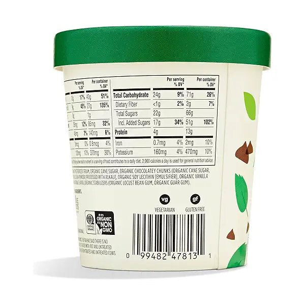 Organic Mint Chip Ice Cream, 1 each 3
