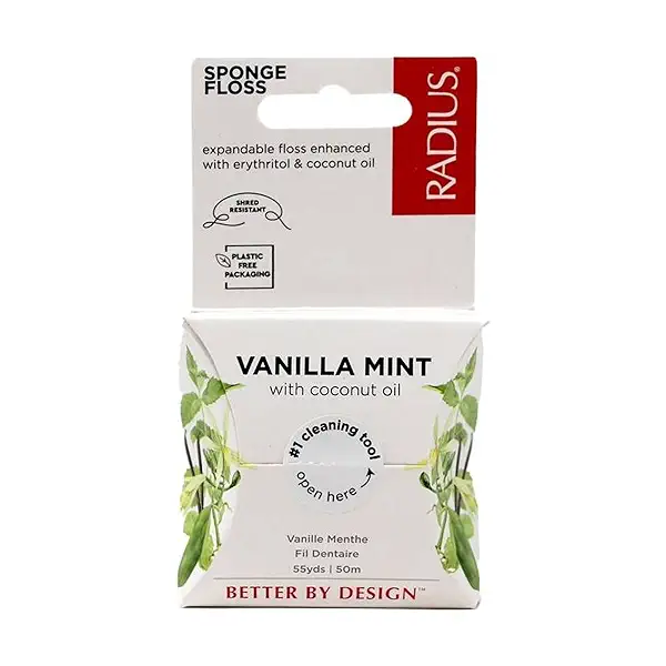 Sponge Floss, Vanilla Mint, Vegan, 55yd 1
