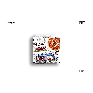 A-Sha BT21 Dan Dan Noodles with Dream Team Scallion Sauce (4 packs), 3.35 oz