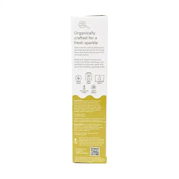 Toothpaste, USDA Organic Children's, Coconut Banana, (6 mo. +) 2
