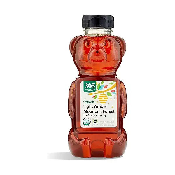 Organic Light Amber Mountain Forest Honey, 24 oz 1